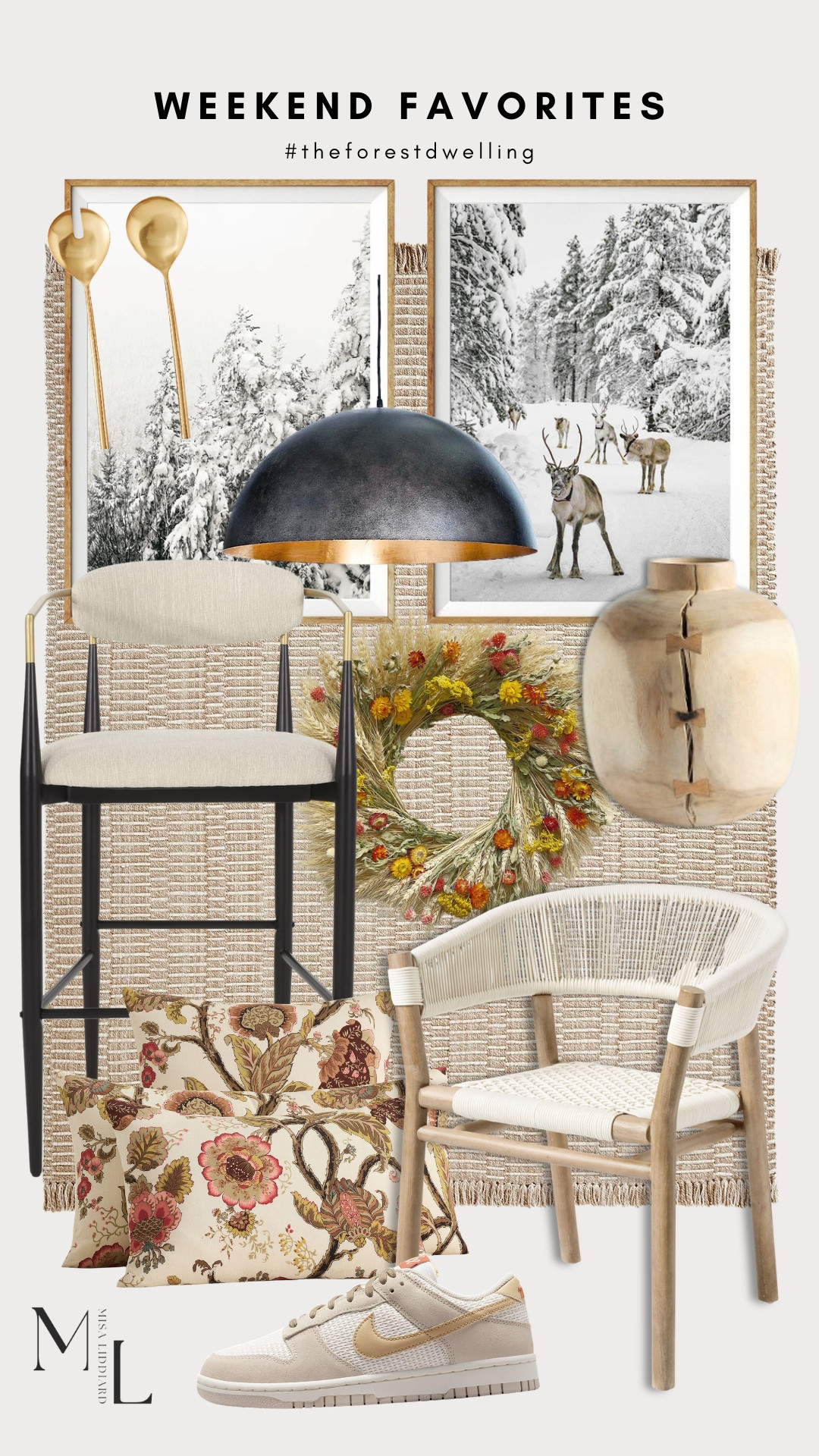 Faves from the weekend! Dunks are so comfy and they go with everything! I had to get a neutral pair. Obsessed! I've had these outdoor dining chairs for years. Love the rope and wood combo. The Monterey rug is so durable. I've used it on my front porch through every season. Such great quality! 

 #LTKdayinmylife #LTKSeasonal #LTKHome