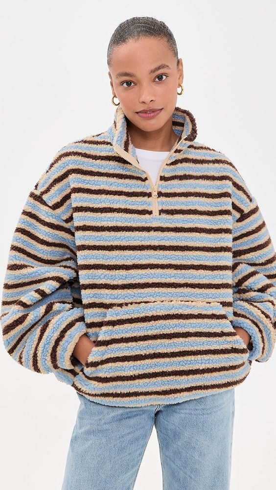 Bailey Rose Striped Fleece Sweatshirt | Shopbop | Shopbop