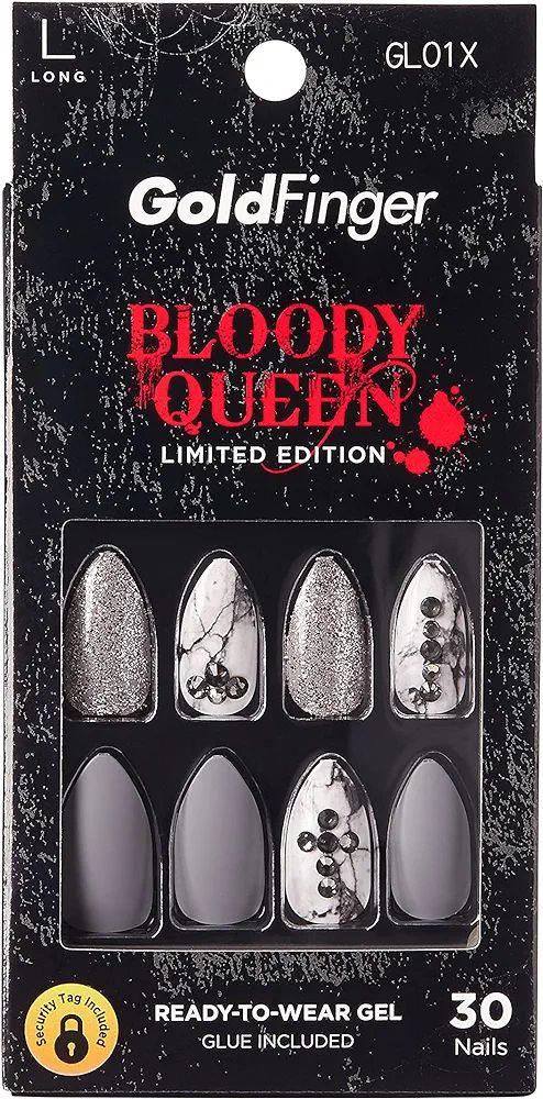 Halloween Nails GoldFinger Bloody Queen Limited Edition Press-On Nails | Amazon (US)