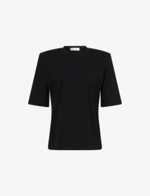 Carrington Padded-Shoulder Cotton-Jersey T-Shirt | Selfridges