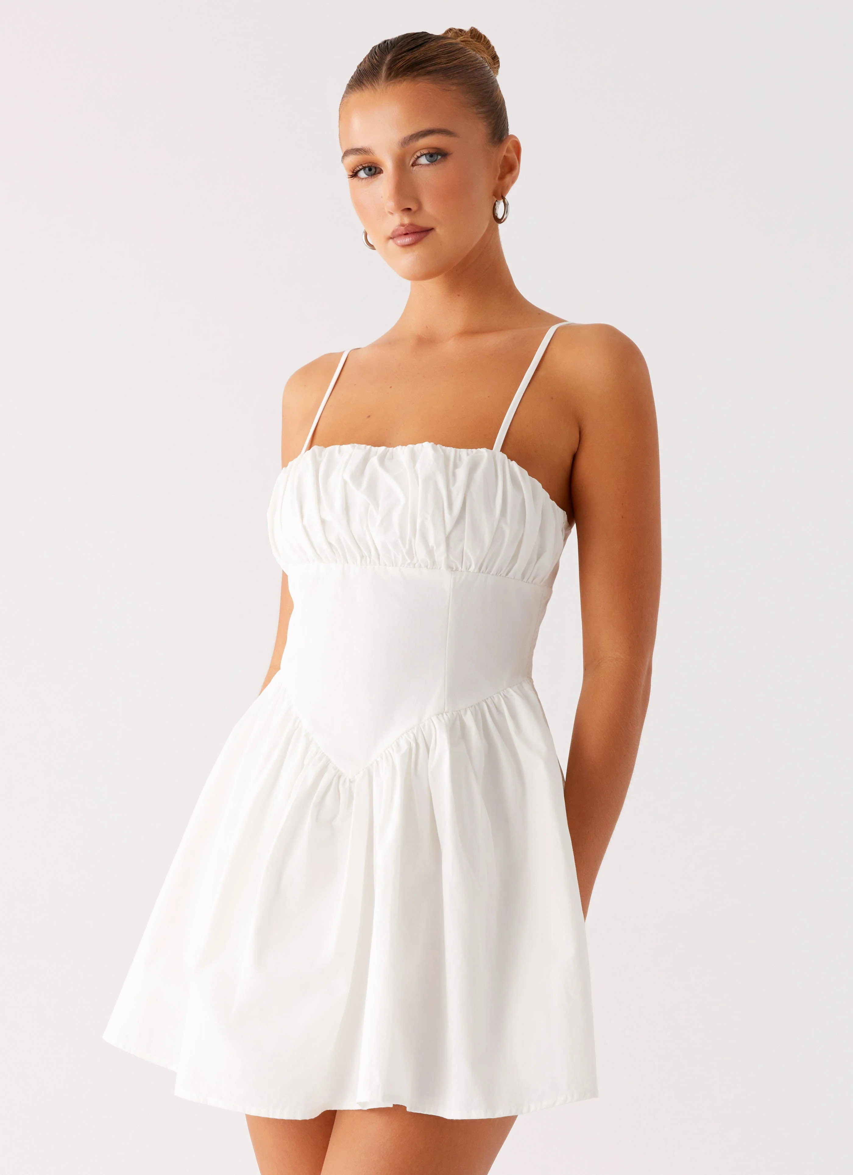 Phillipa Mini Dress - White | Peppermayo (Global)