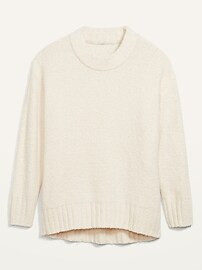 Cozy Oversized Bouclé Crew-Neck Sweater for Women | Old Navy (US)
