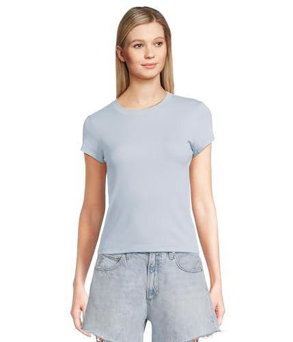 Madewell Women's Brightside Tee, Clear Sky | Amazon (US)