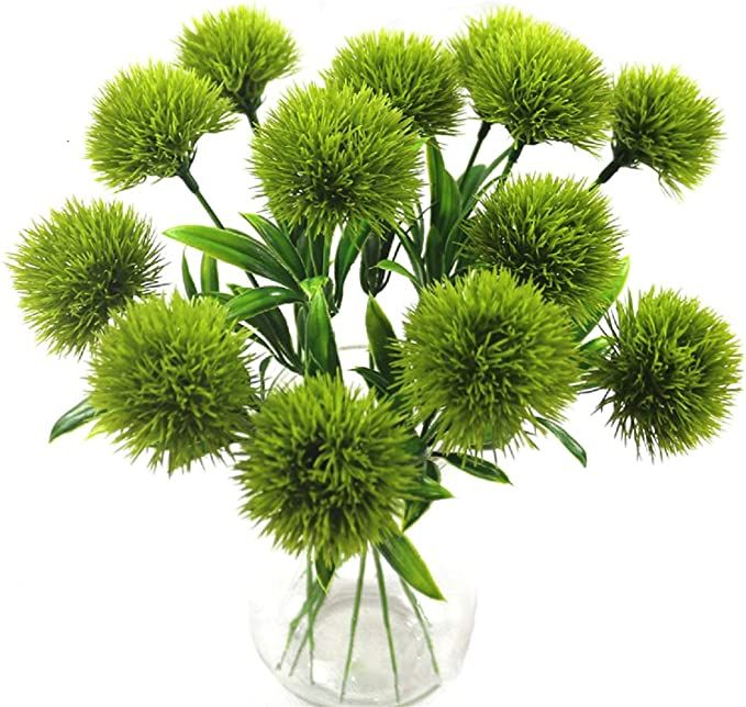 Yalulu 10 Pcs Dandelion Artificial Flowers Plants Bouquet Plastic Flower for Home Decoration/Wedd... | Amazon (US)