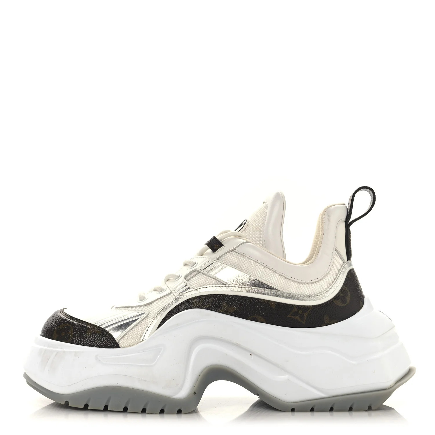 Calfskin Monogram Mens LV Archlight 2.0 Platform Sneakers 9 White | FASHIONPHILE (US)