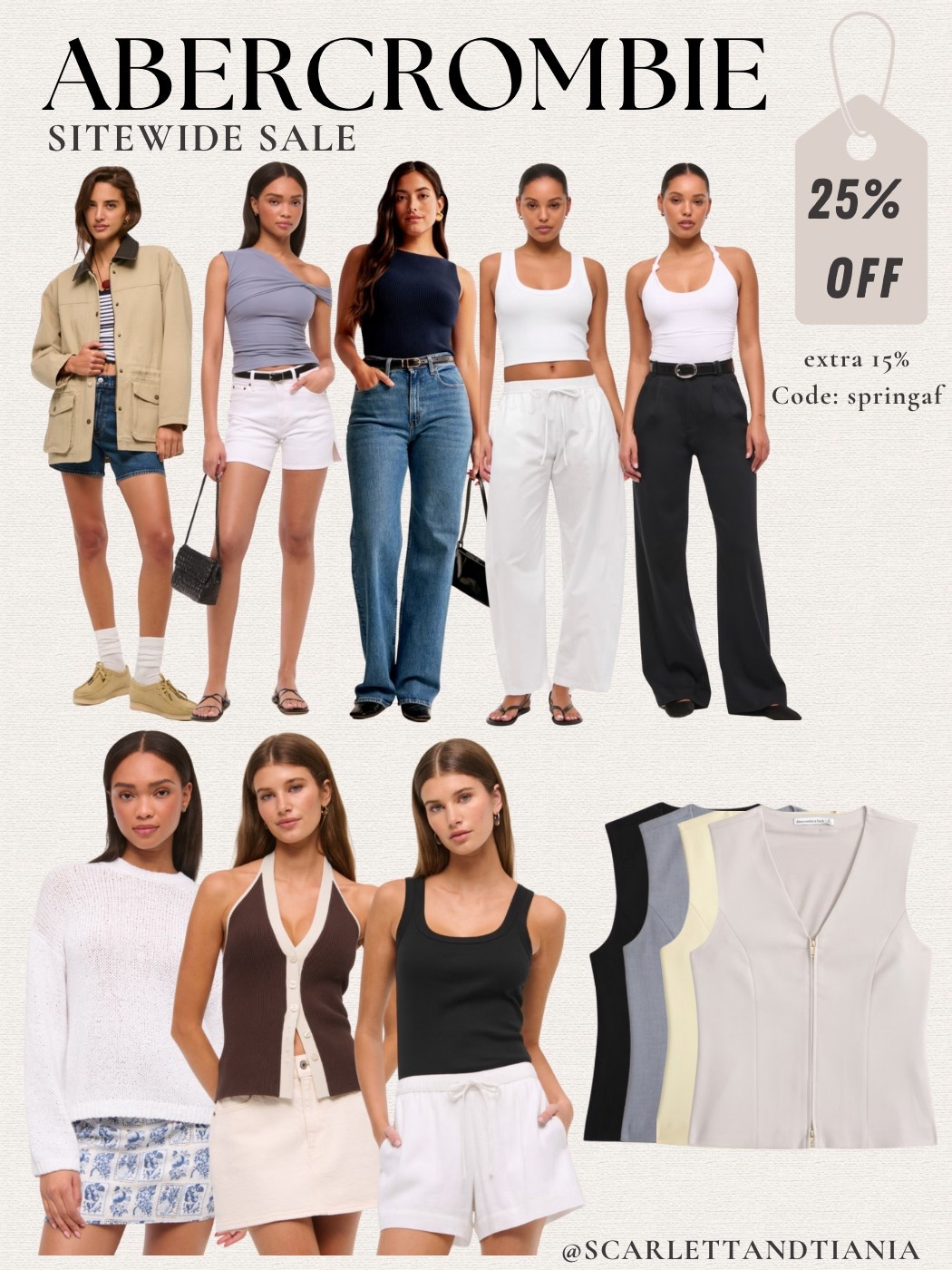 Abercrombie Sale Alert!!

Sales // sale // deals // coupon code // Abercrombie // women’s fashion // spring fashion // fashion // cute spring clothes // ootd // outfit inspo 

#LTKWorkwear #LTKFindsUnder100 #LTKStyleTip