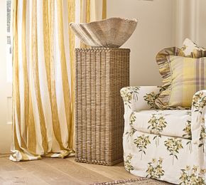 Lila Rattan Pedestal | GreenRow