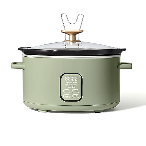 6 Quart Programmable Slow Cooker (Color : Sage Green) | Amazon (US)