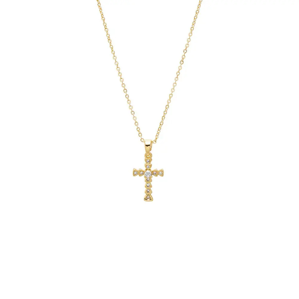 CZ Bezeled Cross Pendant Necklace (Women) | Nordstrom | Nordstrom