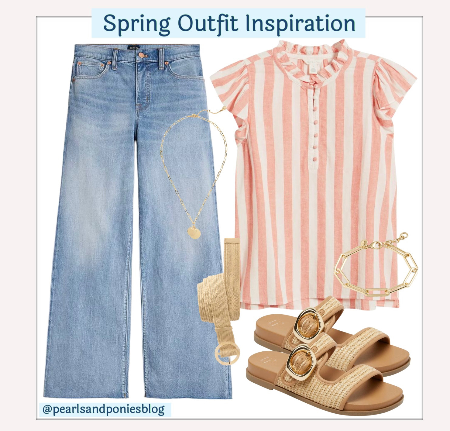 Spring outfit inspiration - love the wide crop jean! 

 #LTKSeasonal #LTKOver40