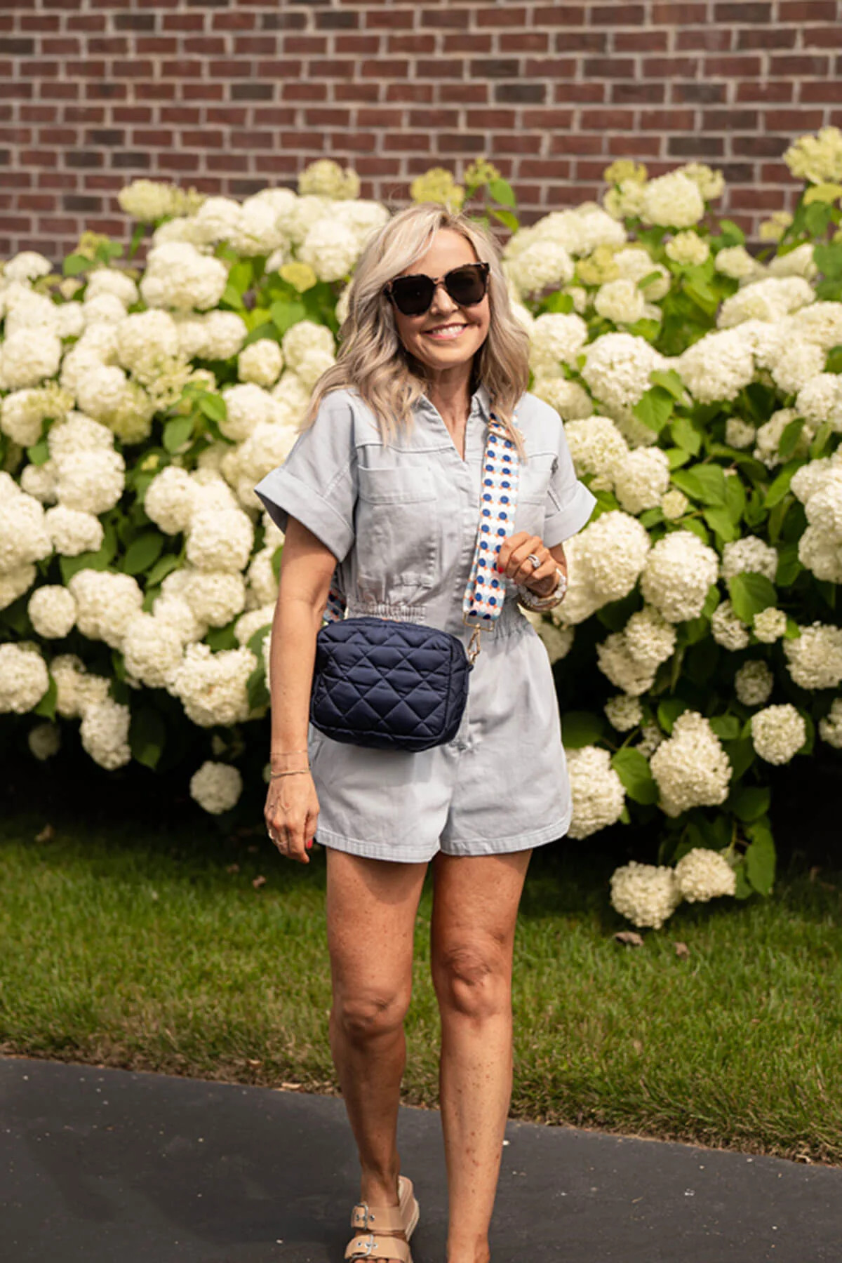 Social Threads x Hello Happiness Quilted Camera Bag with Strap | Social Threads