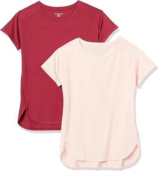 Amazon.com: Amazon Essentials Women's Studio Relaxed-Fit Lightweight Crewneck T-Shirt, Pack of 2,... | Amazon (US)