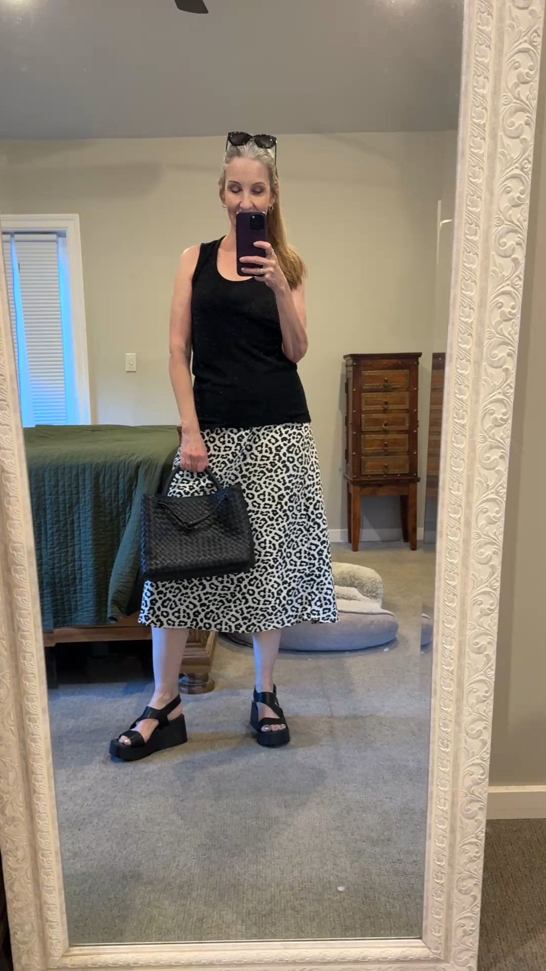 My Nordstrom sale skirt & earrings. #summerootd #midiskirt #sandals #wovenbag #ltkunder50 #styleover50 #retiredstyle

#LTKSaleAlert #LTKSeasonal #LTKOver40