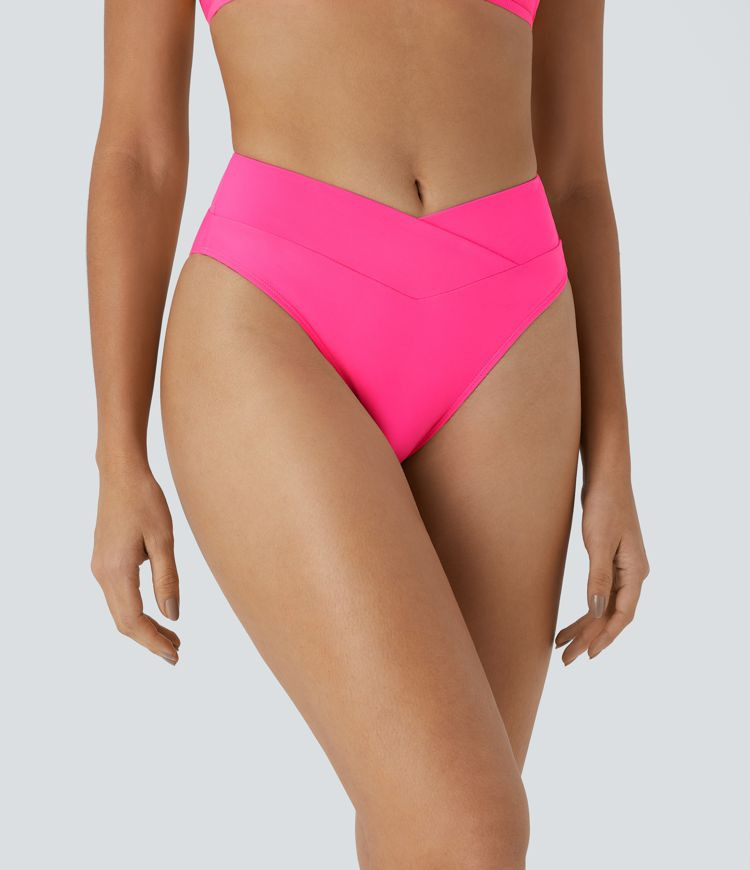 Women’s Crossover Bikini Bottom Swimsuit - Halara | HALARA