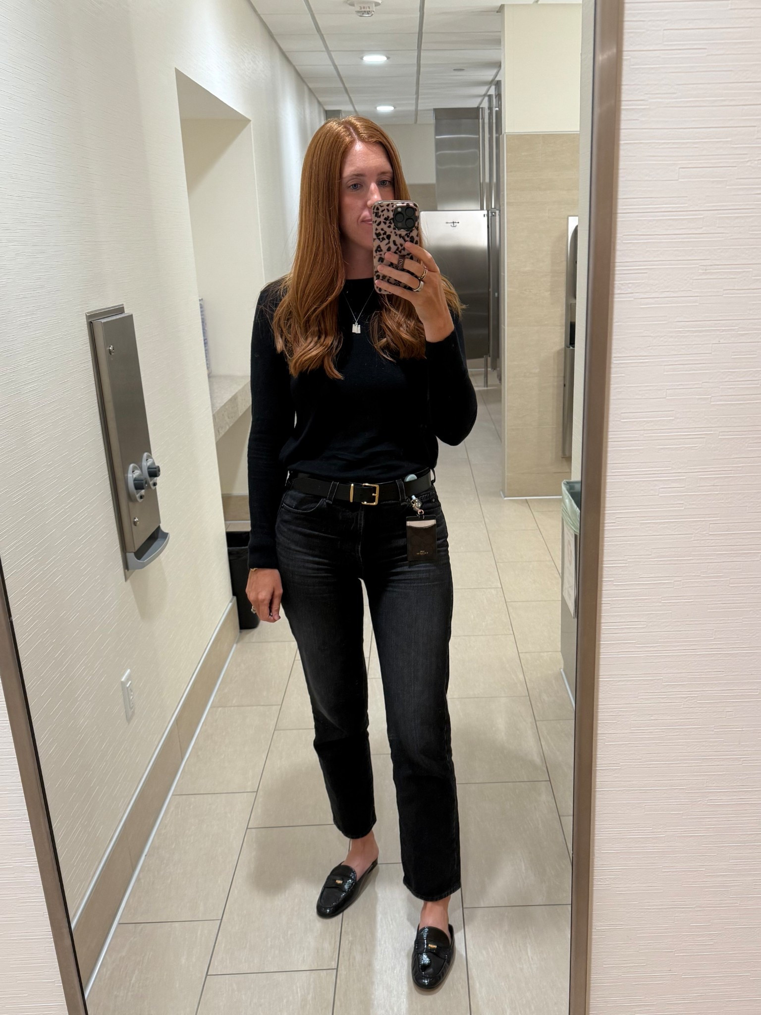 All black everything 😍 love a black Jean to dress up a more casual office look. Have these jeans in 3 washes since they are long enough for #tall 

#LTKStyleTip #LTKWorkwear #LTKFindsUnder100