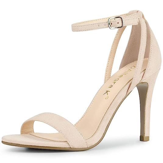 Allegra K Women's Dresses Stiletto Heel Ankle Strap Sandals | Amazon (US)