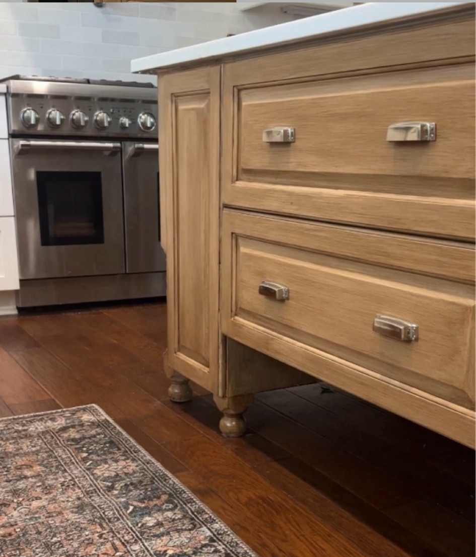 Retique it pecan kitchen island wood paint remodel makeover with loloi rug

#LTKSeasonal #LTKHome #LTKFindsUnder50