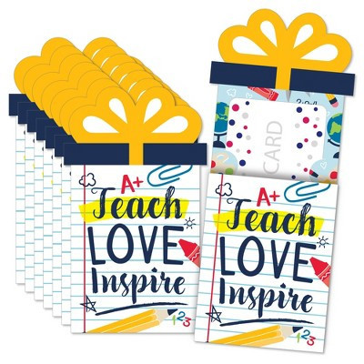 Big Dot of Happiness Back to School - First Day of School Classroom Money and Gift Card Sleeves - Nifty Gifty Card Holders - Set of 8 | Target