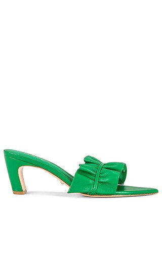 Ruffle Mule in Green | Revolve Clothing (Global)