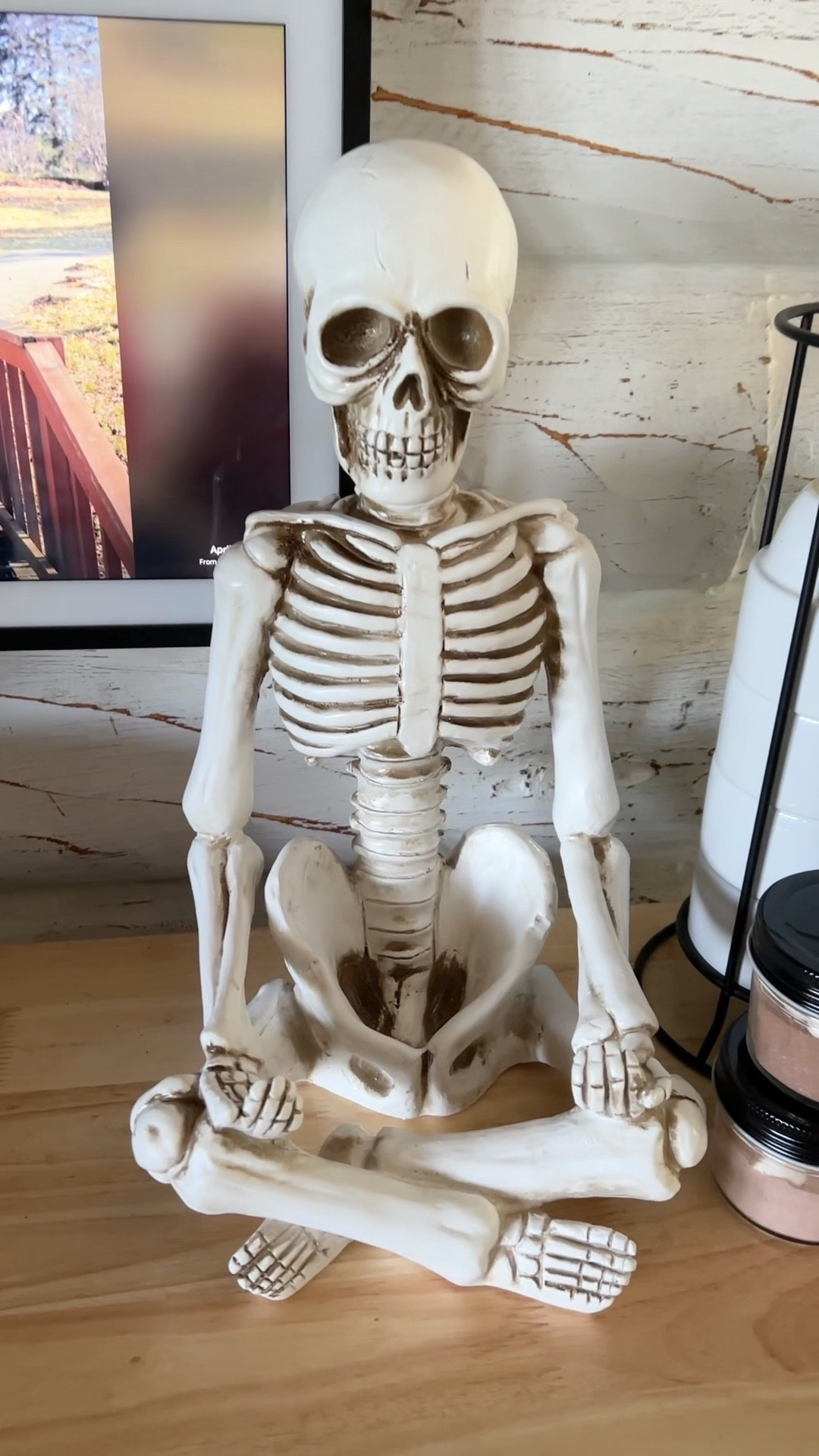 He just looks like a book holder to me lol. It’s too perfect, really! 

Halloween, Fall Decor, Coffee Table, Coffee bar, Skeleton, Books, Reading list, Kirkland’s 

#LTKunder50 #LTKFind #LTKhome