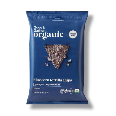 Organic Blue Corn Tortilla Chips - 18oz - Good & Gather™ | Target