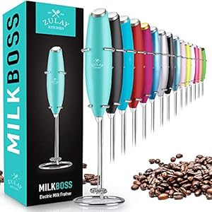Zulay New Titanium Motor Milk Frother (Without Stand) - Handheld Frother Whisk, Milk Foamer Frother, | Amazon (US)