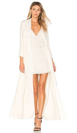 Lovers + Friends x REVOLVE Late Evening Trench in Bone | Revolve Clothing