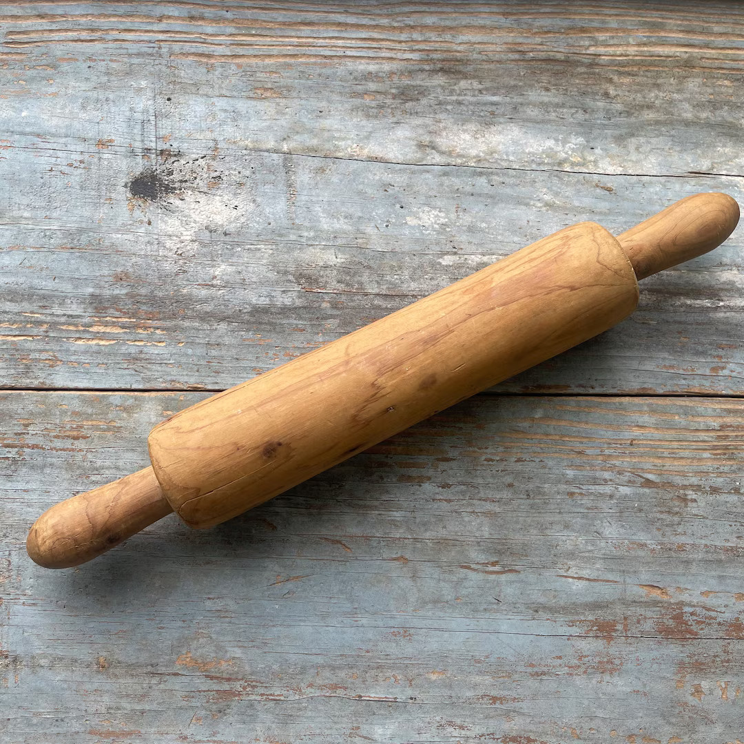 Vintage Wooden One Piece Rolling Pin - Etsy | Etsy (US)