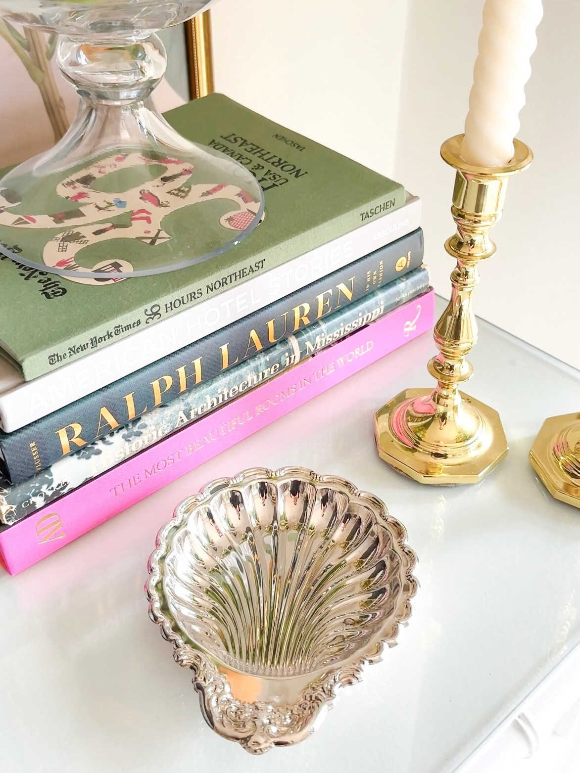 Love this vintage silver shell as a catch all for jewelry, matchbooks, and other trinkets around my apartment! Linked the exact style below. 

#LTKHome