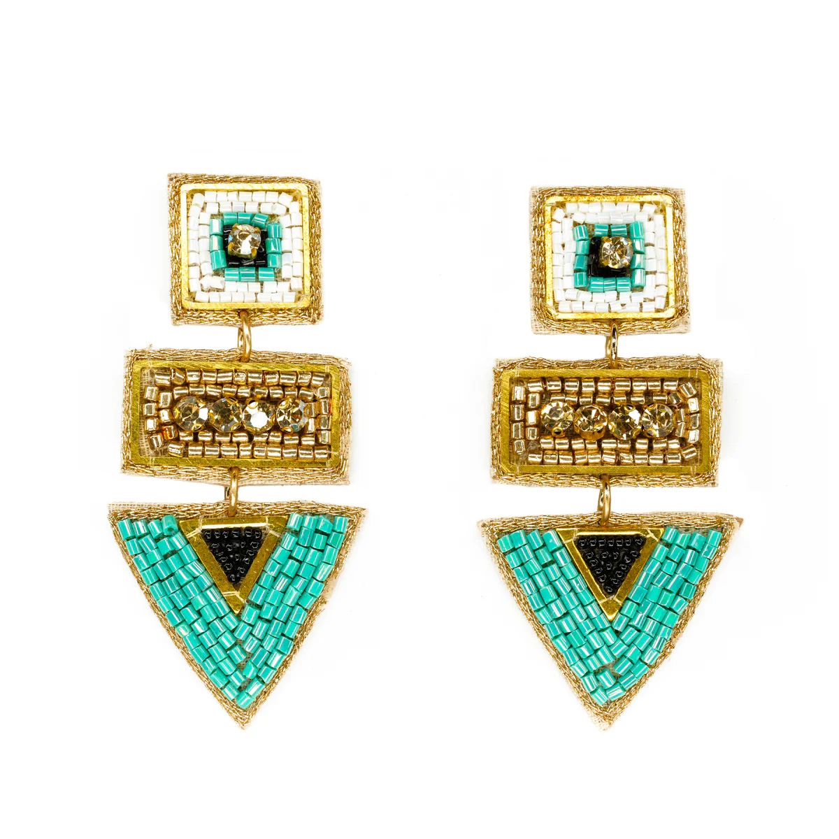 Bay Street Earrings in Turquoise | Beth Ladd Collections