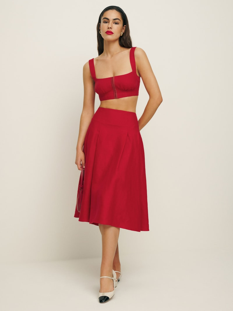Santana Linen Two Piece | Reformation (Global)
