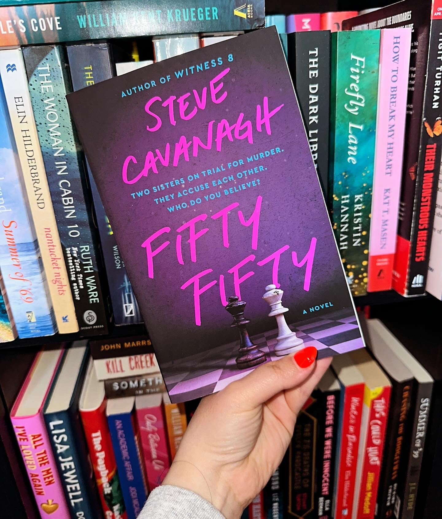 4⭐️

Many thanks to @atriabooks for the gifted physical copy of Fifty Fifty by Steve Cavanagh and to @netgalley for the gifted kindle copy. I enjoyed reading on both formats. All opinions are my own. 

This was really good! It kept me guessing and had me stumped for a bit there. I love a book where you feel you can’t trust anyone and your mind changes 10 different times deciding the whodunnit of it all. The title was so fitting for this book because I too felt a fifty fifty split of who the culprit was. 

A father murdered and his two daughters on trial for his murder. When the murder took place in his home a man Frank Avelino’s two daughters Sofia and Alexandra each called 911 from the home accusing the other of brutally murdering their father. 

I love a procedural / legal thriller. I enjoyed seeing both of the lawyers points of views and how the case was built for each sister. It can go either way. Fifty fifty which daughter is it?

QOTD: what is something that you’re 50/50 on? Something you can take or leave I’ll go first…sour cream I don’t love it or hate it lol

#atriabooks #arcreader #mysterybooks #thrillerbooks #readersofinsta #instagramreads #booktok #bookstagrammer #booksbooksbooks