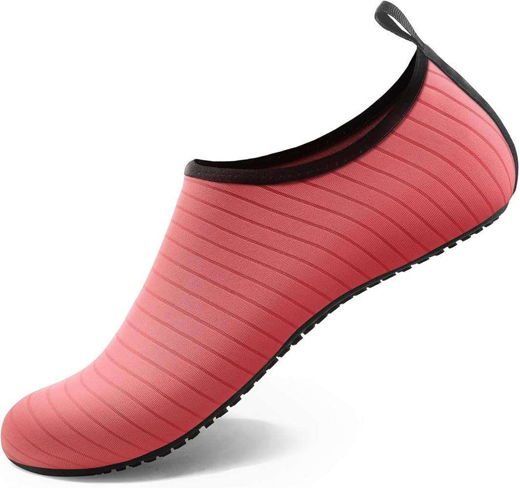 Water Shoes for Women Men Quick-Dry Aqua Socks Swim Beach Barefoot Yoga Exercise Wear Sport Acces... | Amazon (US)