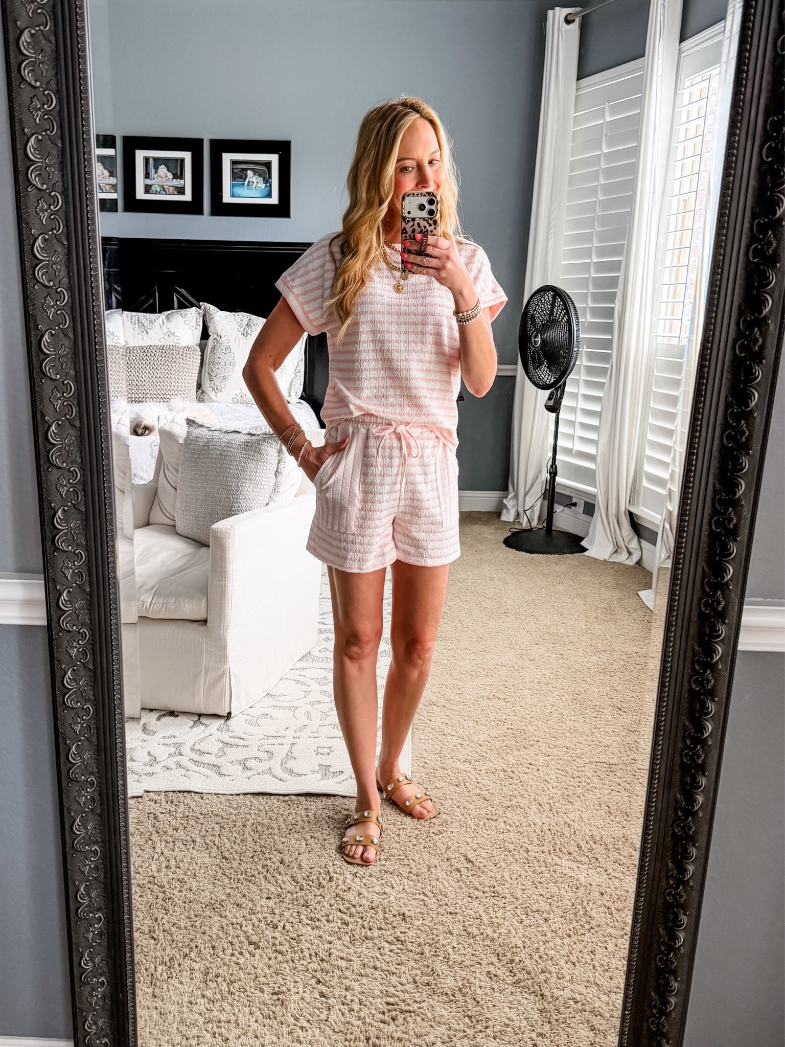 This set is so cute and perfect for summer. There is nothing better than a throw on and go outfit. I’m wearing a small. 

Two piece set | lounge set | casual set | summer outfits | travel outfits | easy outfits | stripes | sandals | Amazon

#LTKootd #LTKmomlife #LTKSaleAlert