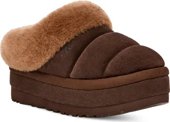 UGG® Tazzlita Genuine Shearling Trim Platform Slipper (Women) | Nordstrom | Nordstrom