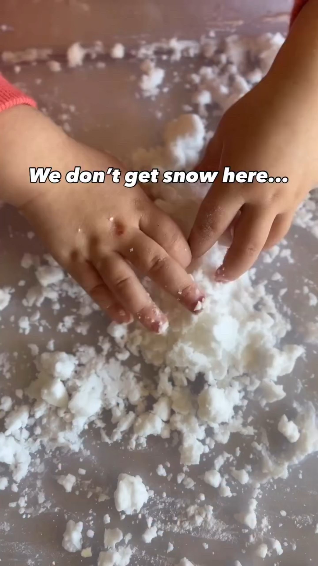 🙋‍♀️ if you live somewhere snowy. We don’t get much snow here in Las Vegas, but even if you do, these ideas might be better than battling boots and mittens to play outside in the real stuff anyway.

Our favorite indoor “snow” play ideas for toddlers:

• Baking soda + conditioner (3 parts baking soda, 1 part conditioner)
• Insta-Snow powder
• Shredded coconut
• Baking soda + vinegar
• Painted pasta
• Cornstarch + shaving cream (equal parts)



#LTKSeasonal #LTKKids