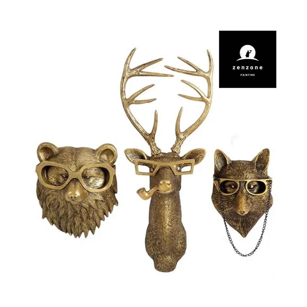 Handcrafted Wall Animals Statue-unique Miniature Wildlife Sculptures-perfect Home Decor - Detaile... | Etsy (US)