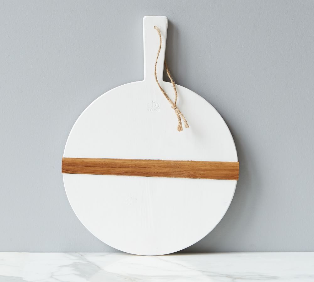 White Reclaimed Pine Wood Pizza Paddle | Pottery Barn (US)