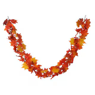 6ft. Orange, Red & Yellow Maple Leaf & Berries Chain Garland by Ashland® | Michaels | Michaels Stores