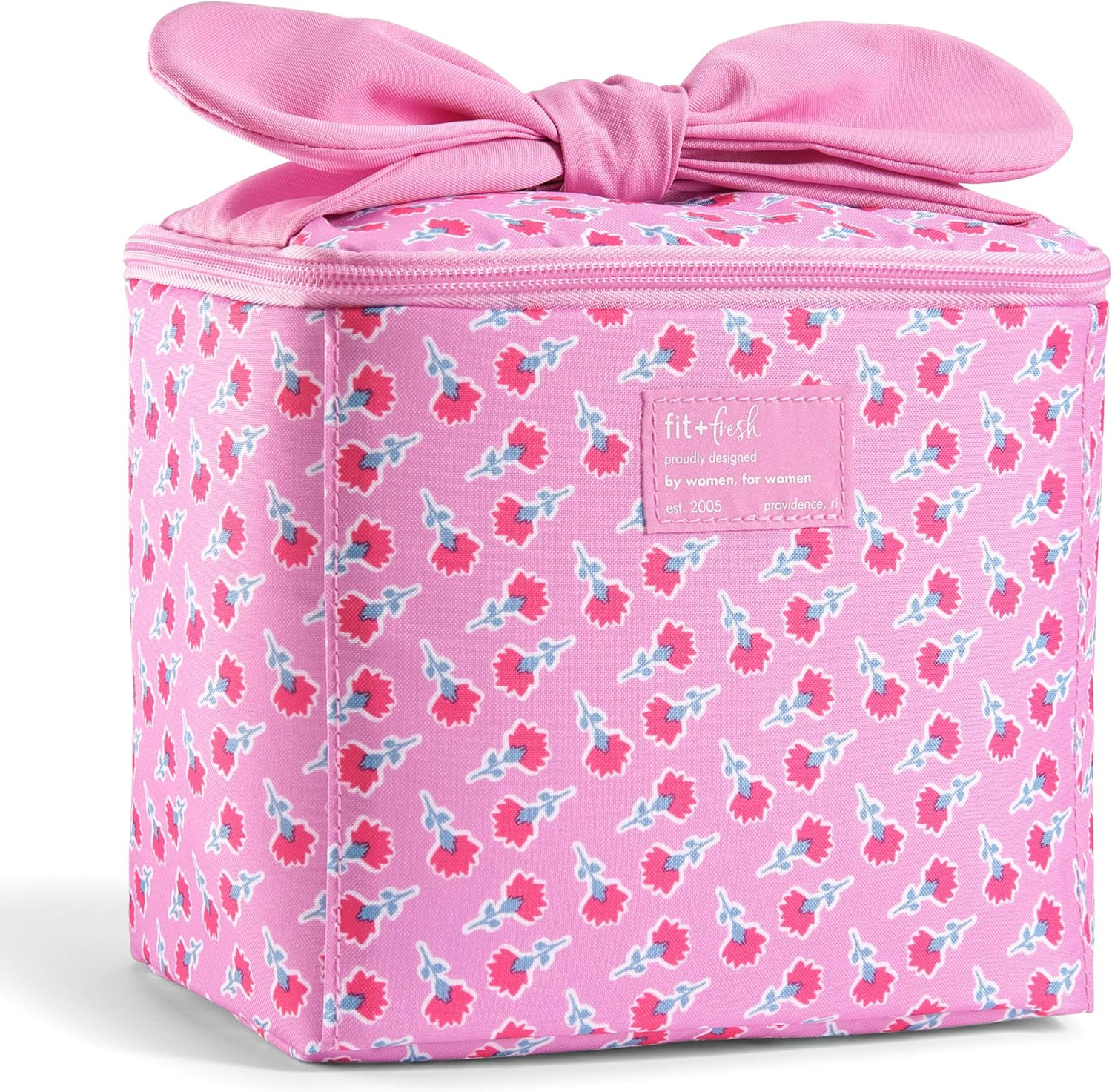 Fit & Fresh Luna Insulated Kids Lunch Box for Girls, Floral Bow Lunch Tote | Amazon (US)