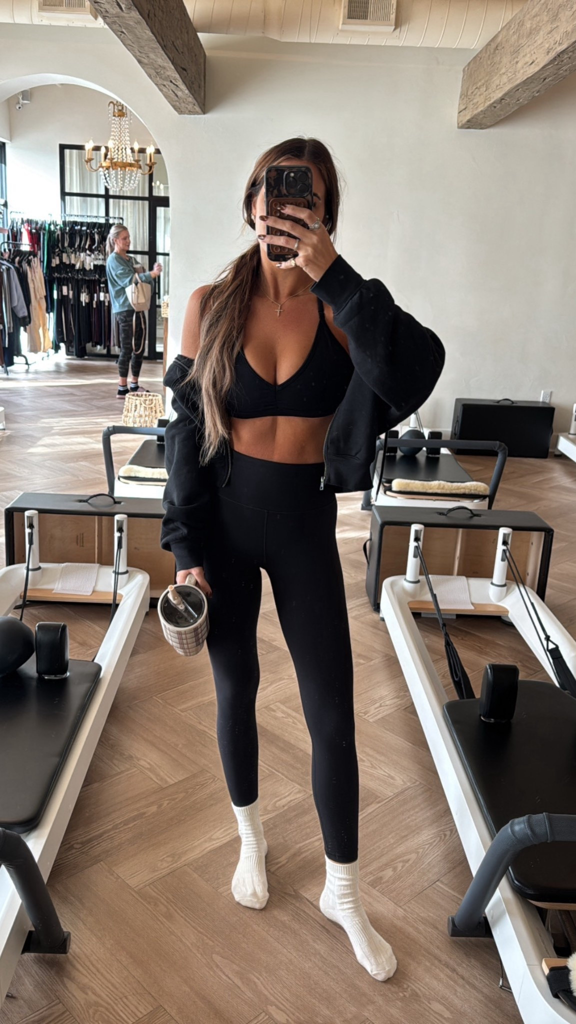 pilates go to outfit 🖤 so affordable too! Wearing a small!

#LTKootd #LTKActive