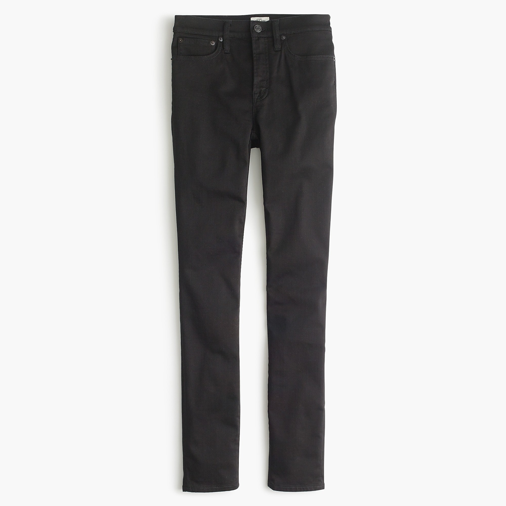 9" high-rise stretchy toothpick jean in new black | J. Crew US