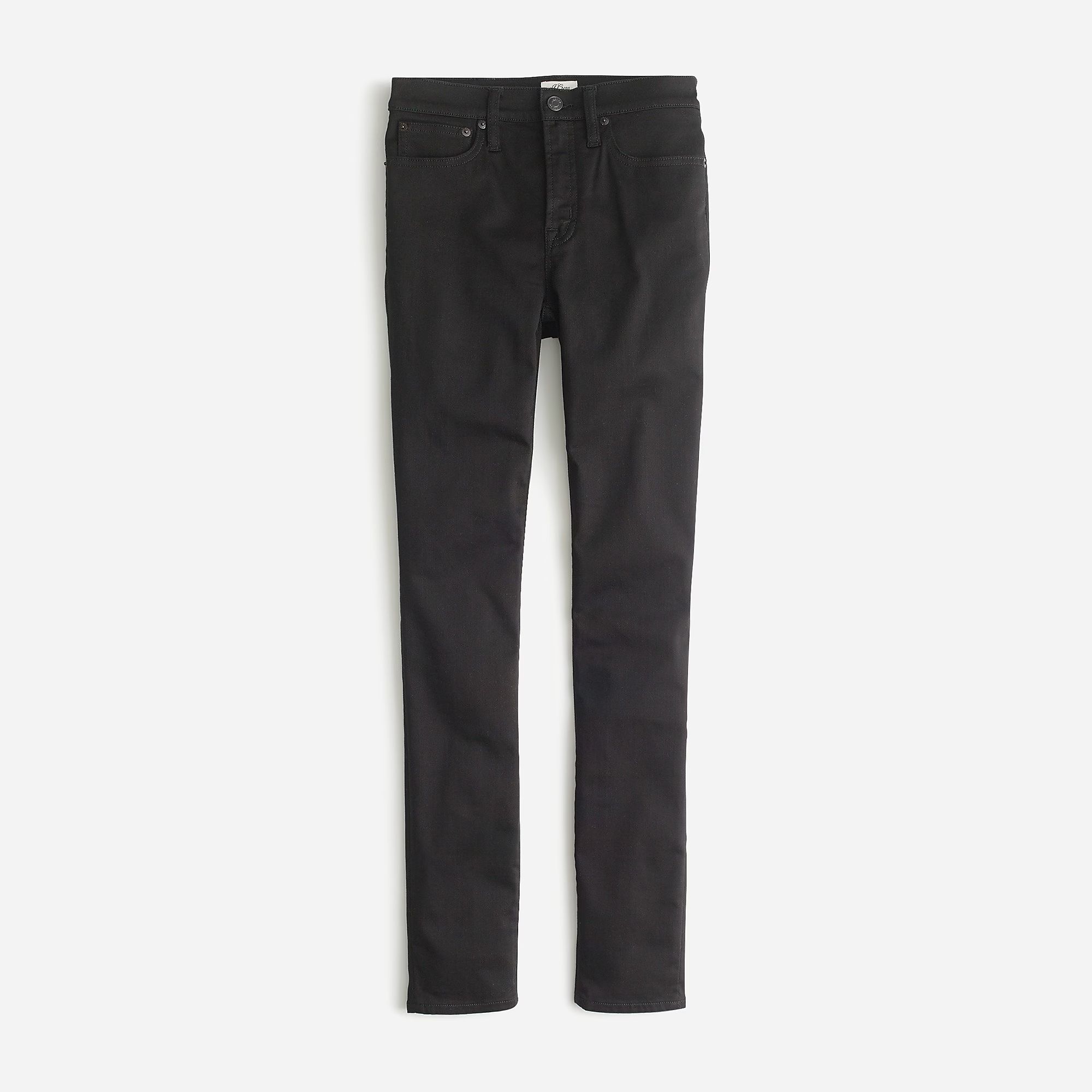 9" high-rise stretchy toothpick jean in new black | J.Crew US
