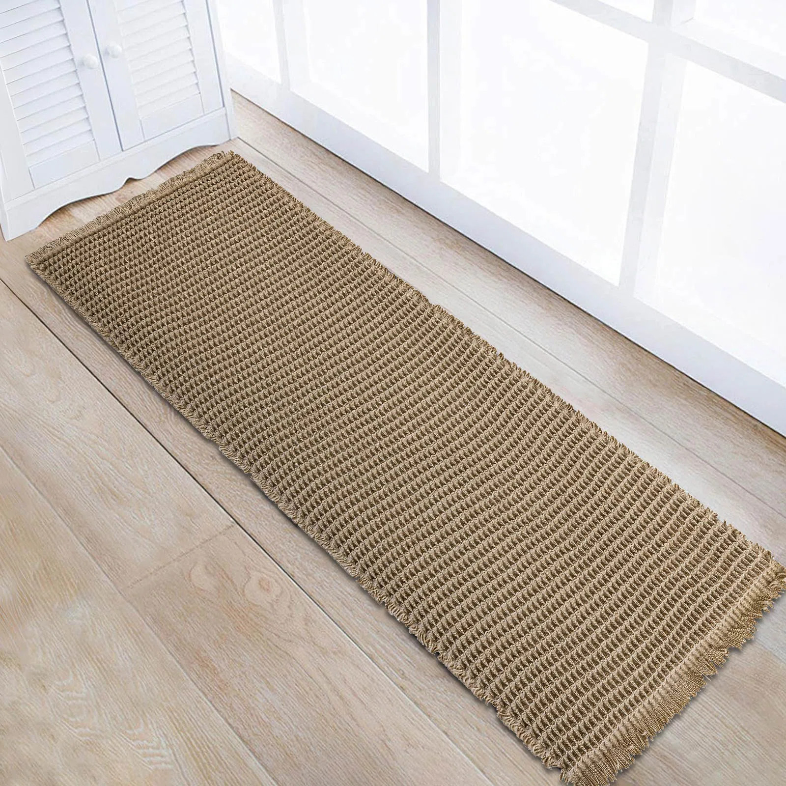 Waffle Weave Bath Mat Rug，Super Absorbent & Non-Slip Bathroom Rugs | Wayfair North America