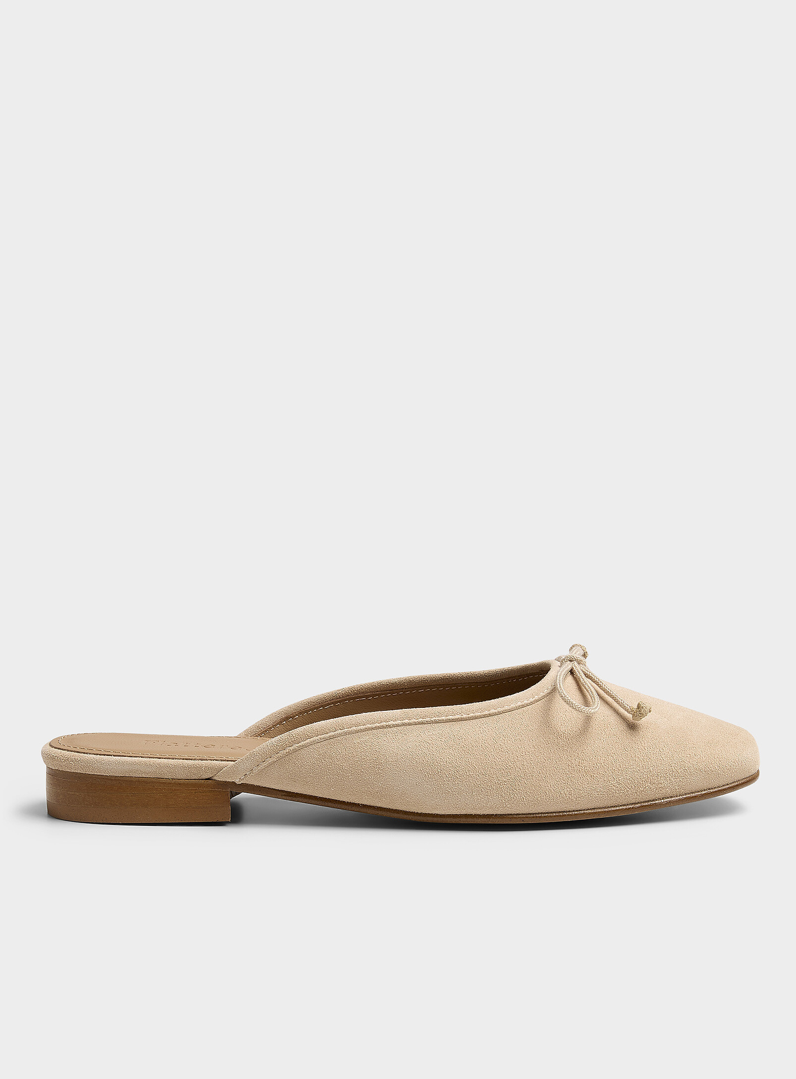 Flattered - Malva suede mules Women (Women, Beige, 7) | Simons