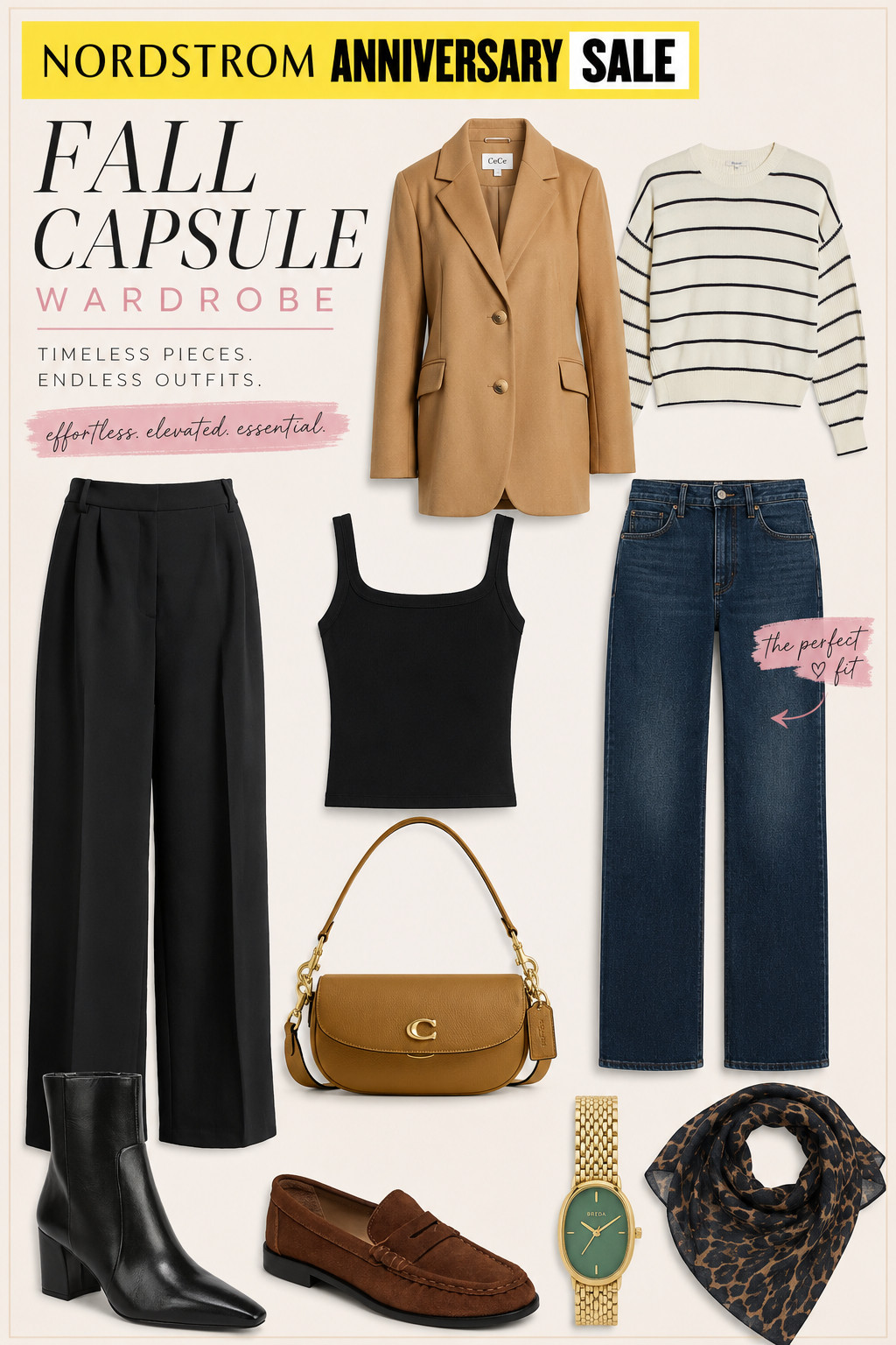 🍂 If I were building a fall wardrobe from scratch during the Nordstrom Anniversary Sale...these are the pieces I'd start with.

A great capsule wardrobe isn't about owning more—it's about choosing timeless pieces that work together effortlessly. Think elevated basics, versatile layers, classic accessories, and shoes you'll reach for season after season.

These are the kinds of pieces that make getting dressed so much easier because almost everything mixes and matches.

✨ Timeless staples.
🖤 Endless outfit combinations.
🤎 Investment pieces you'll wear for years.

Everything is linked below before the best sellers start disappearing.

💛 I only share products I'd genuinely recommend to a friend. Everything featured is linked below.

#NordstromAnniversarySale #FallCapsuleWardrobe #CapsuleWardrobe #FallStyle #LTKStyle #LTKFashion #ClassicStyle #WardrobeEssentials #NeutralStyle #NordstromStyle 

 #LTKootd #LTKSaleAlert #LTKWorkwear