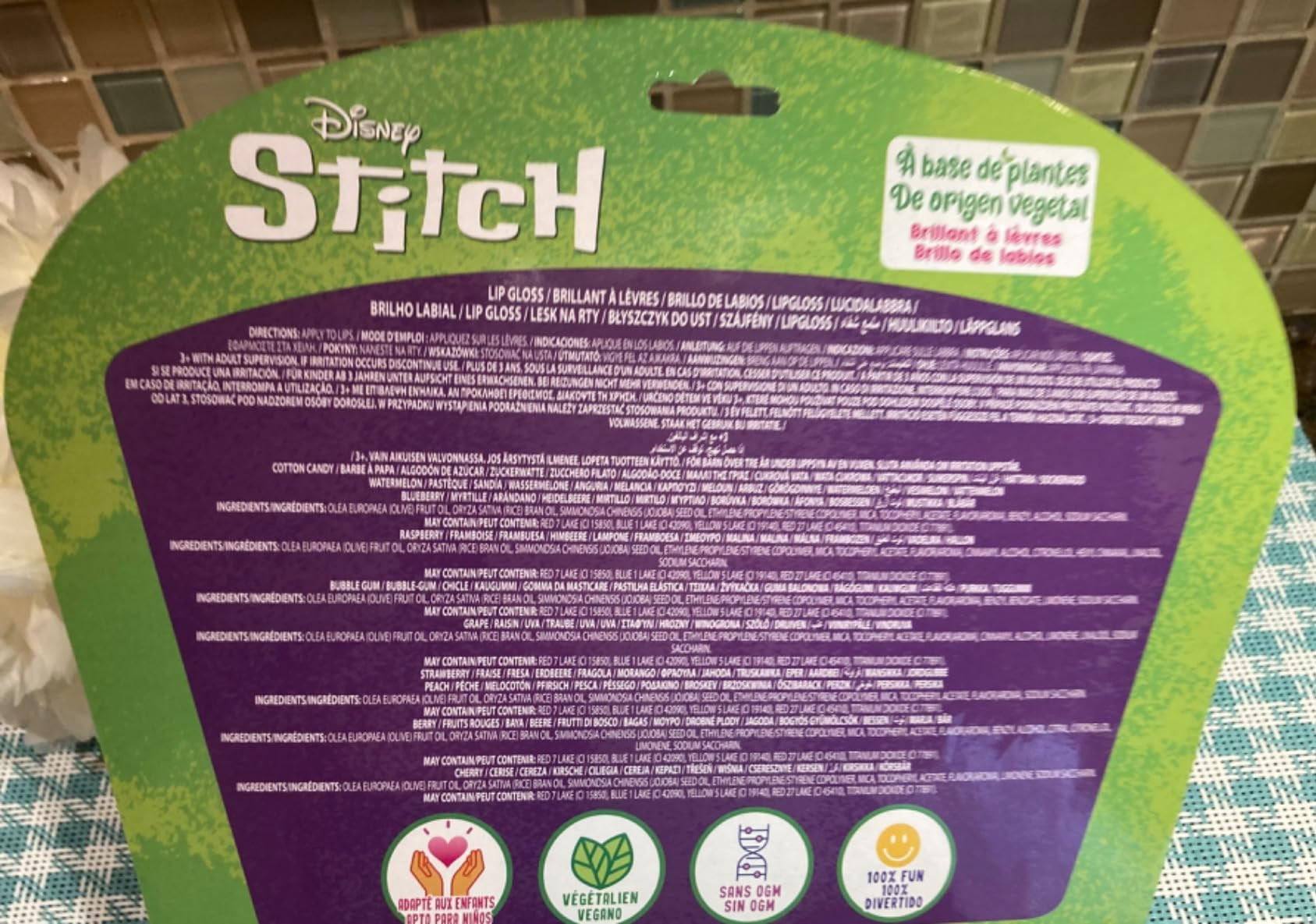 Disney Stitch 10 Piece Plant Based Lip Gloss, Girls Party Favors, First Makeup Set for Girl, Perf... | Amazon (US)