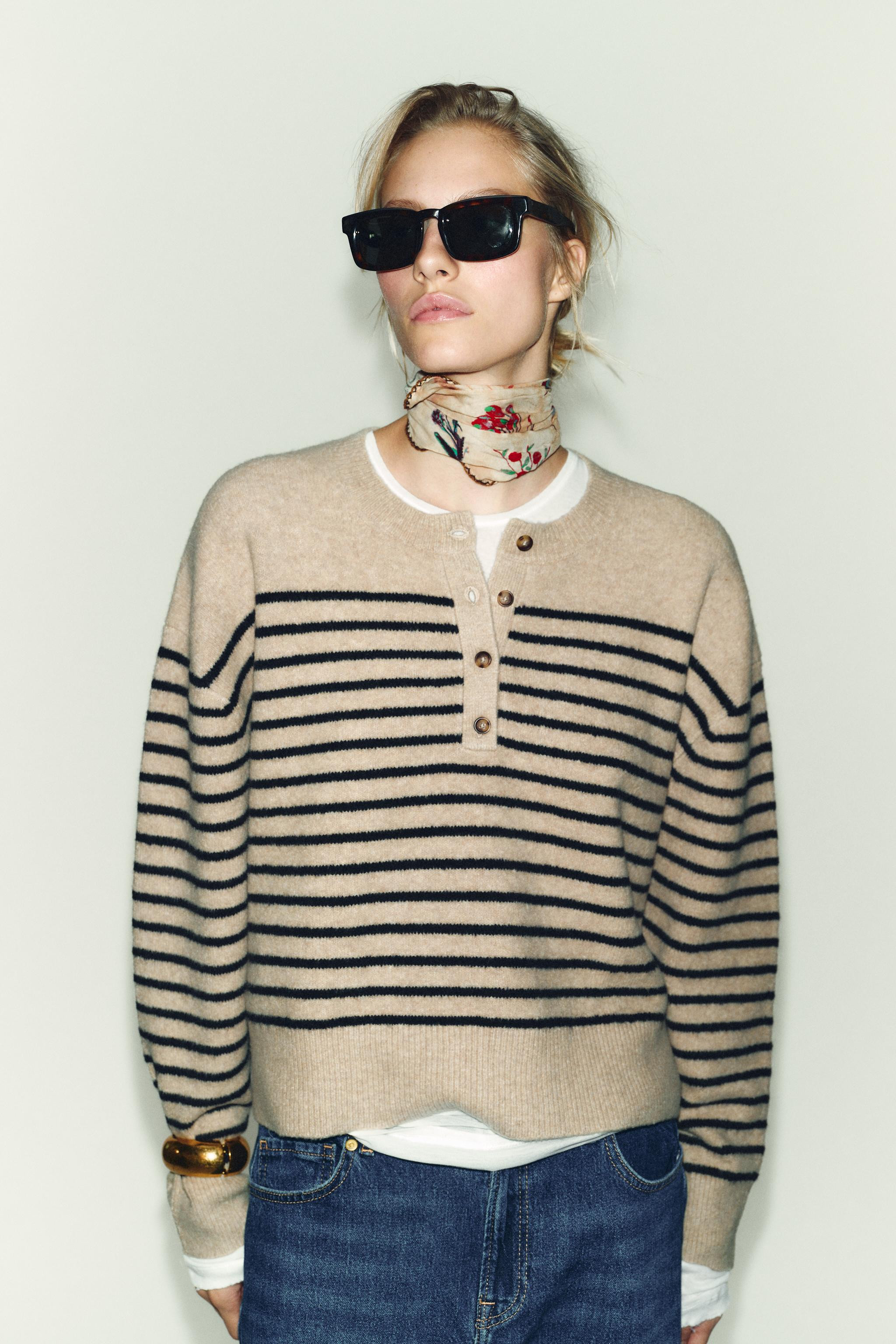 STRIPED KNIT SWEATER | Zara UK