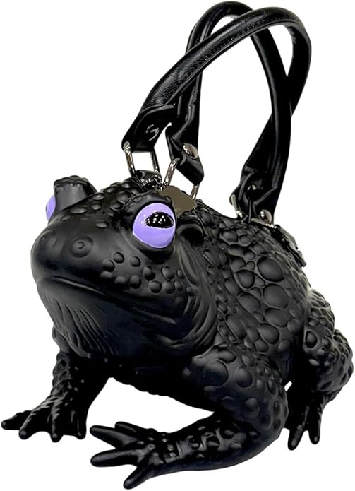Black Toad Bag Purse Satchel Handbag Crossbody Witch Frog Cottagecore Goblincore Dark Gothic Aest... | Amazon (US)