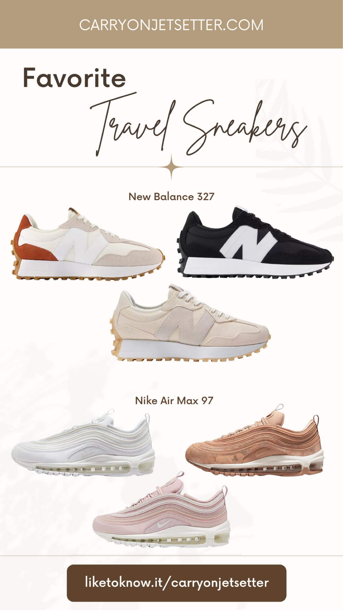 The best, best sneakers for travel!

#newbalance #nike #airmax97 #sneakers

#LTKCyberweek #LTKfit #LTKGiftGuide